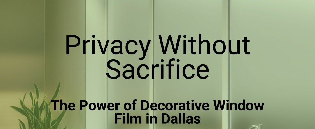 privacy decorative window film dallas