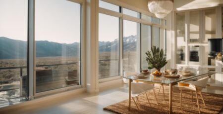 Colorado Springs home interior with sunlight filtering through window film